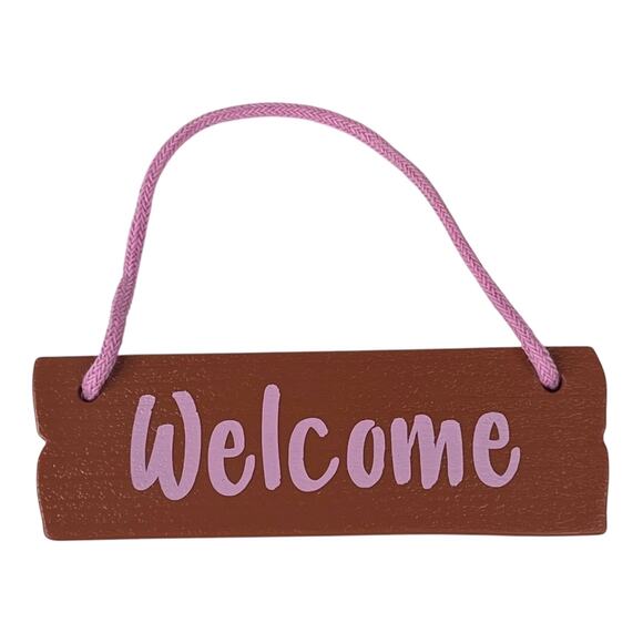 NEW American Girl Kira Comfy Platform WELCOME SIGN G’DAY Reversible Hanging Art - Picture 4 of 10